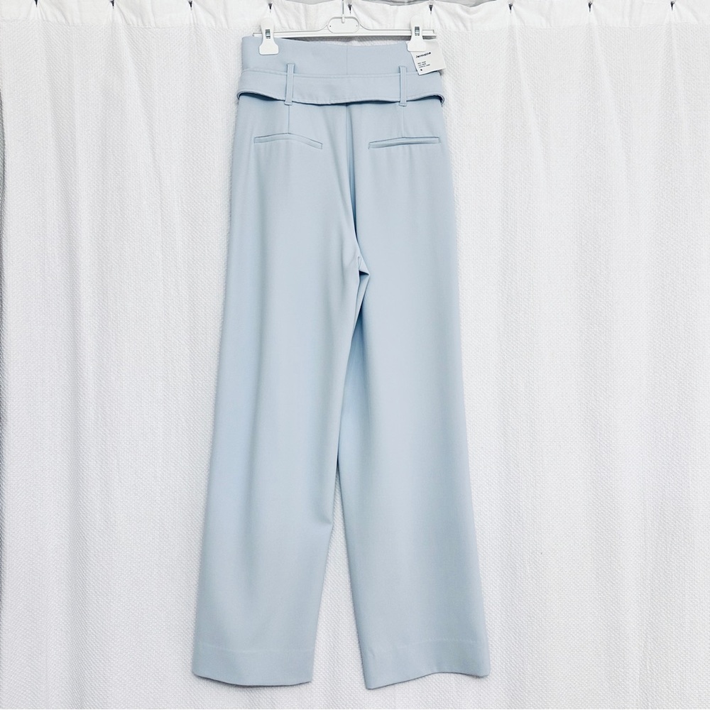 Babaton Baby Blue Wide Leg High-Waisted Cream Pants - Picture 2 of 15